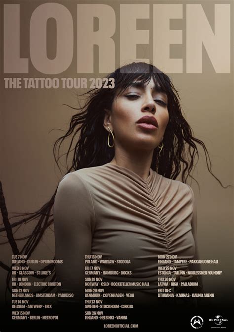 About Loreen Eurovision Winner And Tattoo Singer Music Daily