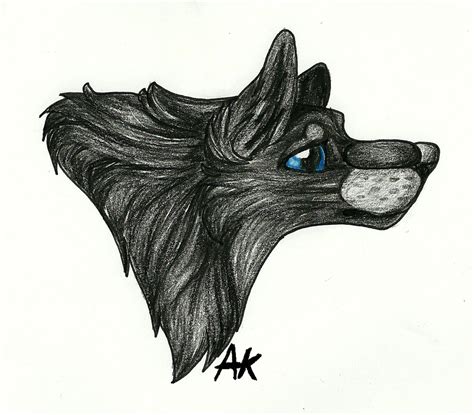 Black Wolf .:sketch:. by BlueSpiritWolf6 on DeviantArt