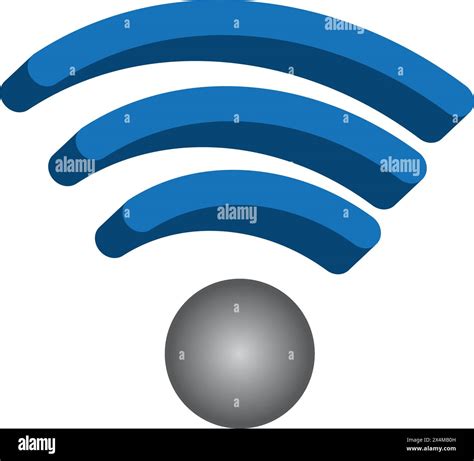 Wi Fi Logo Vector Isolated Illustration Template Design Stock Vector