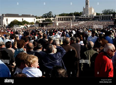 Huge Crowd Of Pilgrims At Fatima On The Th Anniversary Of The Miracle