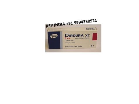 Cardura Xl 8mg Tablets At Best Price In Tiruchirappalli Id 5704589