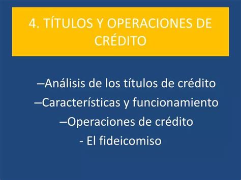 Ppt T Tulos Y Operaciones De Cr Dito Powerpoint Presentation Free