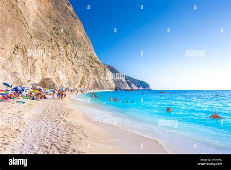 Famous Porto Katsiki Beach In Lefkada Island Greece Stock Photo Alamy