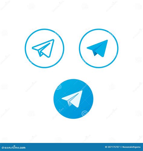 Iconos De Telegrama Diferentes Icono Vectorial Png En Fondo Blanco Ilustración Del Vector