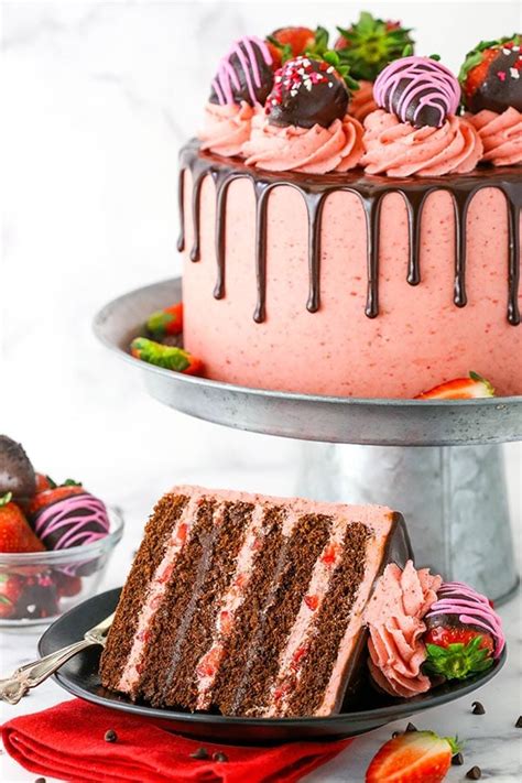 Chocolate Covered Strawberry Layer Cake Life Love And Sugar