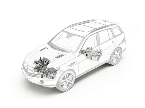 Technical Drawing Of Car Engine And Fuel Tank Photograph By Leonello Calvettiscience Photo