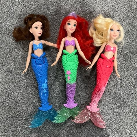 Disney Toys Disney Princess Ariel Sisters Fashion Dolls 3 Pack Of