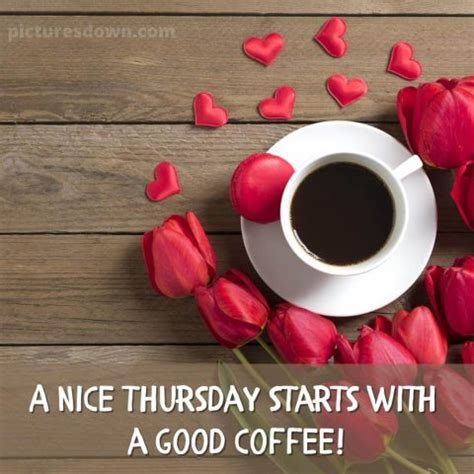 Good morning thursday coffee image tulips - picturesdown.com