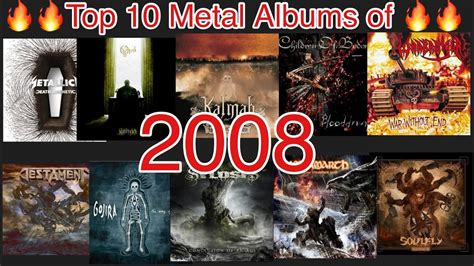 Top 10 Metal Albums Of 2008 Top10albums 2008 YouTube