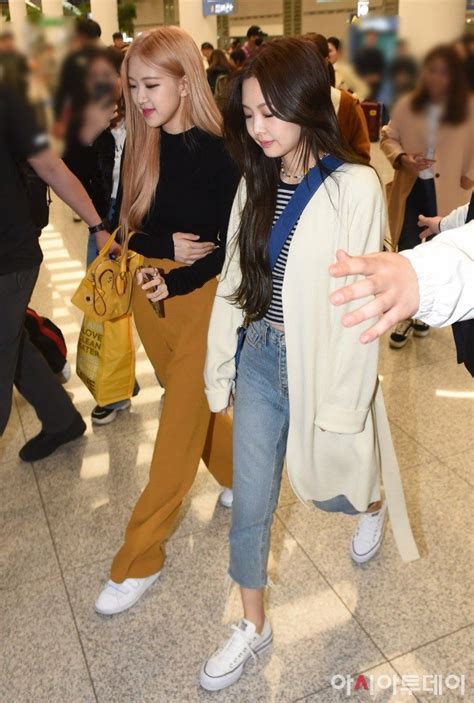 Jennie Airport Photos At Incheon Back From Bangkok On April 11 2019 Blackpink Fashion