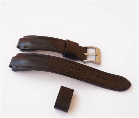 Black Watch Strap for ORIS Aquis, genuine leather watchband - Inspire ...