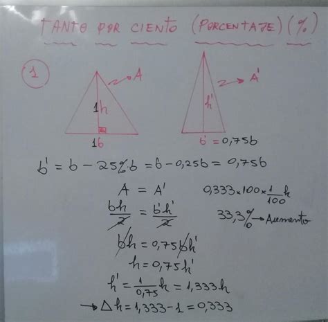 Si La Base De Un Tri Ngulo Disminuye En Y La Altura Aumenta Tanto