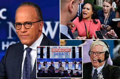 Who Are Republican Debate Moderators Lester Holt Kristen Welker And