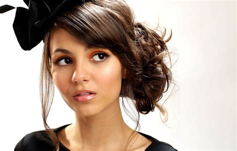 Wallpaper Girl Face Hat Brunette Hat Victoria Justice Victoria