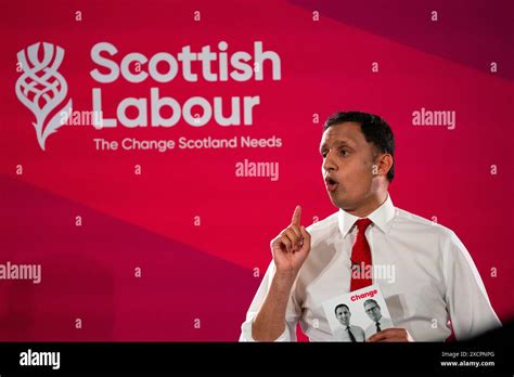 Edinburgh Scotland Uk 18th June 2024 Scottish Labour Leader Anas