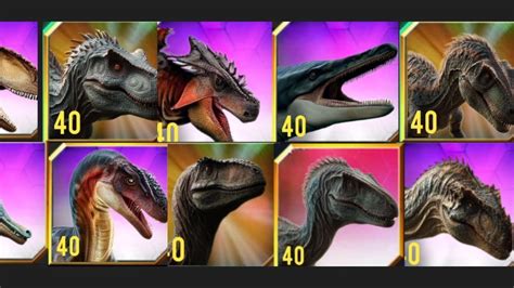 15 Latest Legendary And Hybrid Dinosaurs From Jurassic World The Game