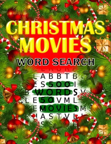 Christmas Movies Word Search Holiday Puzzle Book Featuring Classic