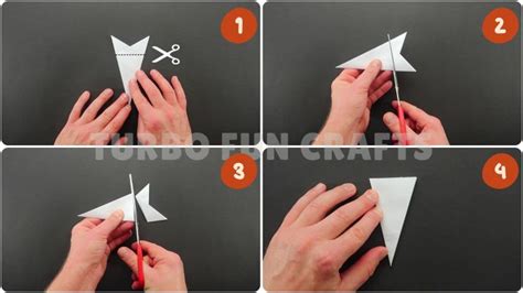 How to make a Snowflake from Paper - Tutorial - TurboFunCrafts