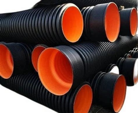 200mm HDPE DWC Pipe At 225 Meter HDPE Double Wall Corrugated Pipe