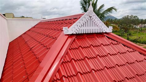 Portico Roofing Sheet Work Kerala Model Youtube