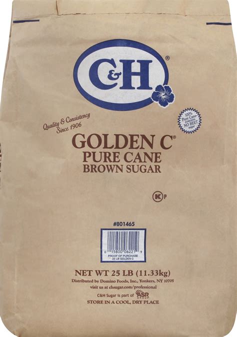 Candh Pure Cane Brown Sugar 25 Lb 25 Lb Shipt