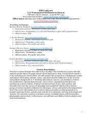 Syllabus Pdf HIST 2384 001 U S Women From Settlement To Present Fall