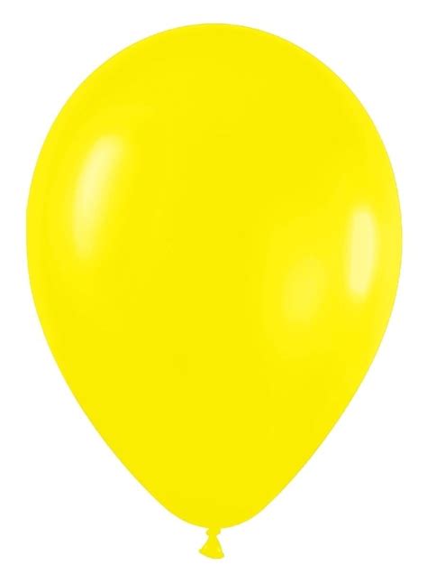 10 globos de látex amarillo sólido