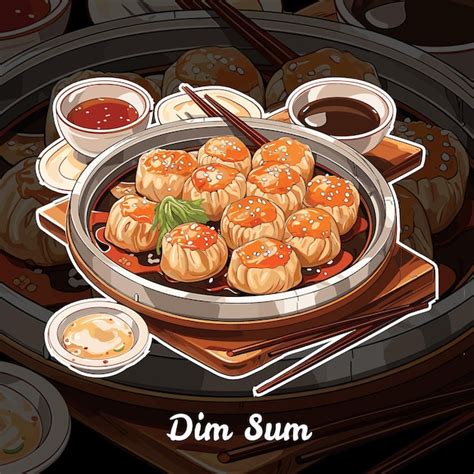 Premium Vector Realistic Vector Illustration Of Dim Sum