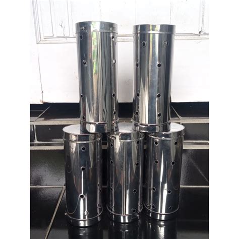 Jual Cetakan Lontong Stainless SUPER JUMBO 8x20cm Isi 5 Pcs Shopee