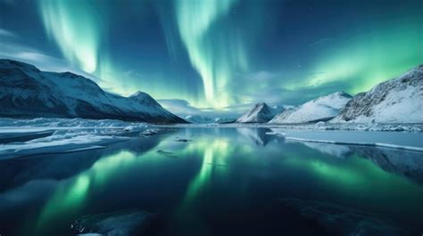 Premium AI Image | Aurora borealis and aurora australis simultaneously ...