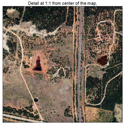 Aerial Photography Map of Buffalo Gap, TX Texas