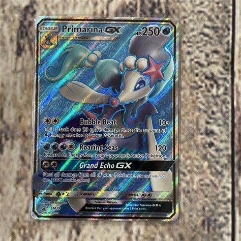 Primarina GX SM39 Black Star Promo NM Pokémon Card Values MAVIN