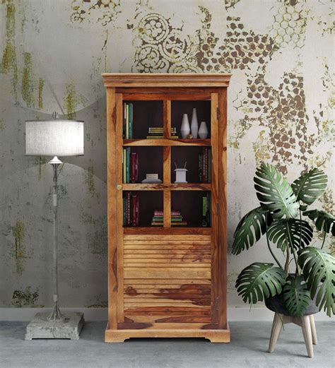 Buy Carleson Sheesham Wood Book Case In Rustic Teak Finish At 20 Off By Amberville From