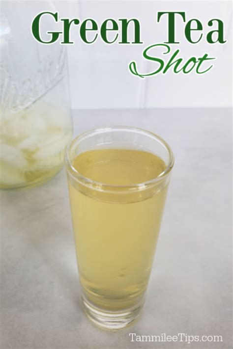 Easy Green Tea Cocktail Shot Recipe