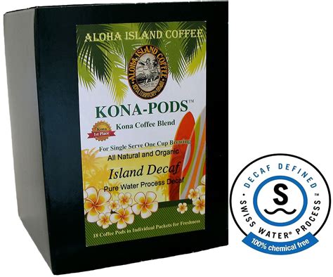 Kona Swiss Water Process Decaf Pods