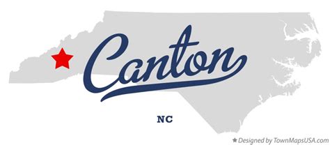 Map of Canton, NC, North Carolina