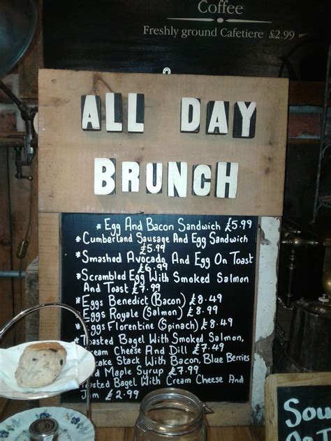 Menu at Barkers Tea Rooms, Cardiff