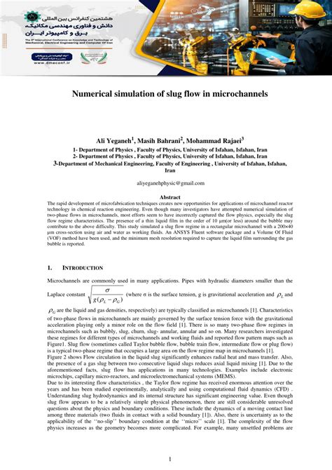 (PDF) Numerical simulation of slug flow in microchannels