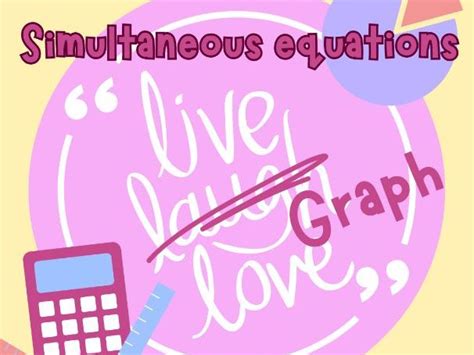 Simultaneous Equations Grade Gcse Maths Revision Help Crib Sheet