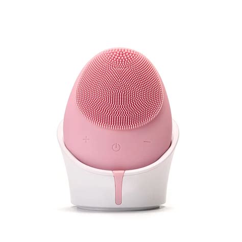 Waterproof Electric Silicone Facial Cleansing Brush Sonic Vibration Massage Wireless Charger