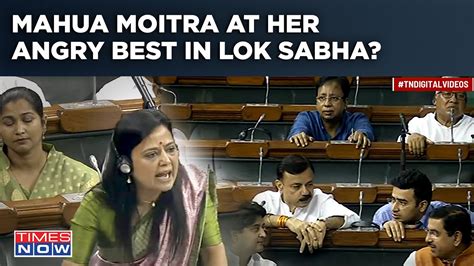 Tmcs Fiery Mahua Moitra Rains Fire On Bjp In Lok Sabha Raises Critical Questions On Manipur