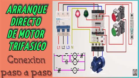 Diagrama De Arranque Directo De Un Motor Trifasico Conexion