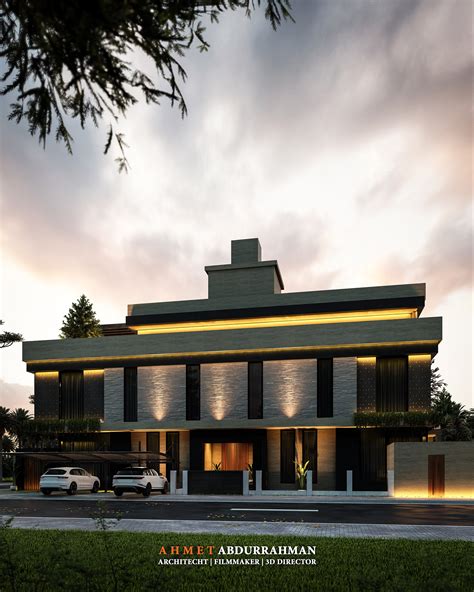 Modern Villa Designed By Ahmet Abdurrahman On Behance