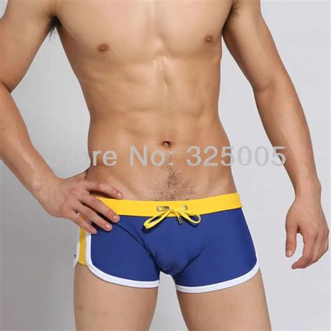 Buy Sexy Mens Swim Trunks Plus Size Swimwear Spandex