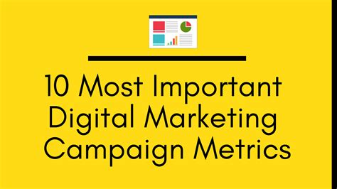 10 Most Important Digital Marketing Campaign Metrics - Anand Iyer