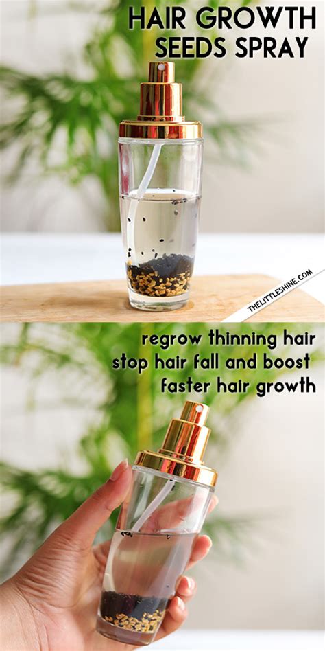 Overnight Hair Growth Seeds Hair Spray Recipe The Little Shine