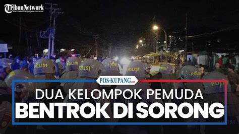 Dua Kelompok Pemuda Bentrok Di Jalan Jenderal Sudirman Kota Sorong