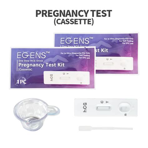 Egens Pcs Hcg Pregnancy Test Cassette One Step Test Pregnant