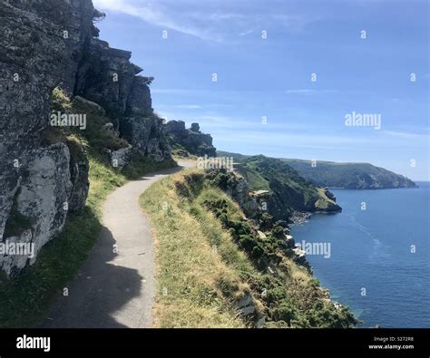 Valley of rocks Devon Stock Photo - Alamy