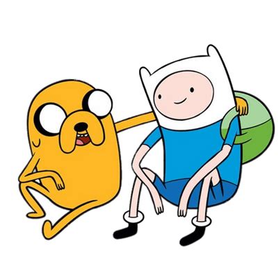 Adventure Time Finn And Jake Sitting Together Transparent Png Stickpng